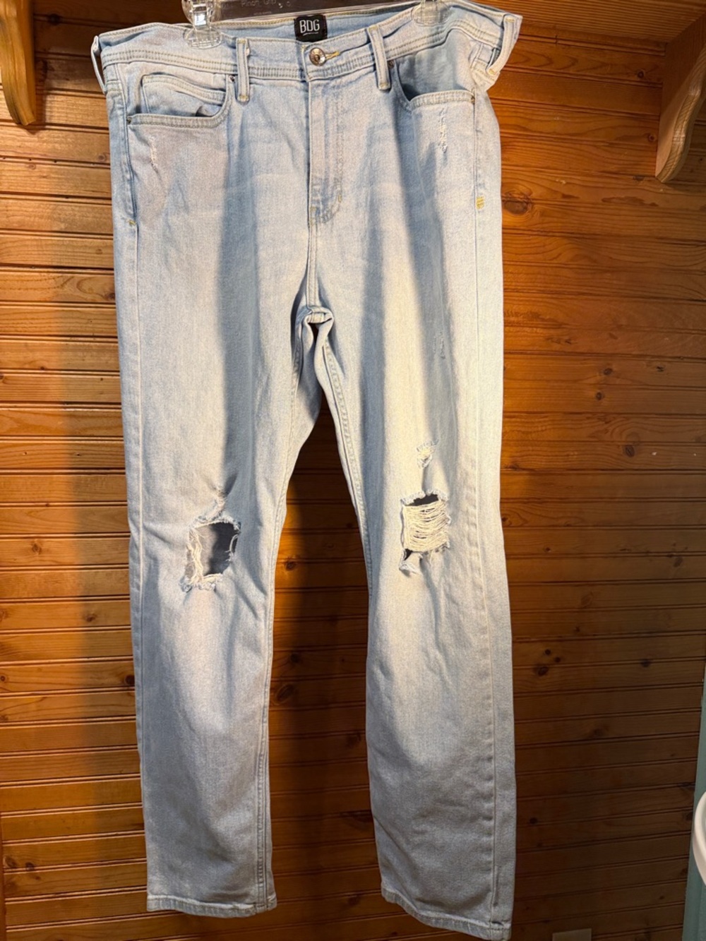 BDG urban outfitters Light Blue Skinny Stretch distressed Denim Jeans